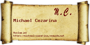 Michael Cezarina névjegykártya